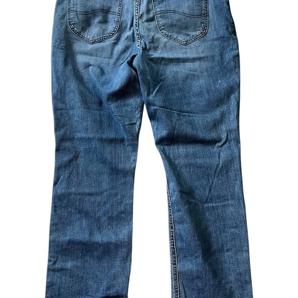 Lee Blue Jeans Women's Size 16M Pockets Zipper RN130273 Cotton Polyester Spandex - Picture 4 of 4